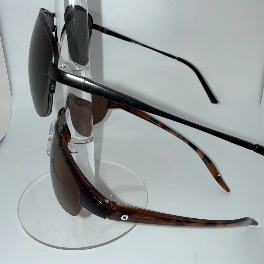 Lot of 2 pairs Authentic DOCKERS & OPTIC NERVE POLARIZED Wrap Sunglasses-Limited
